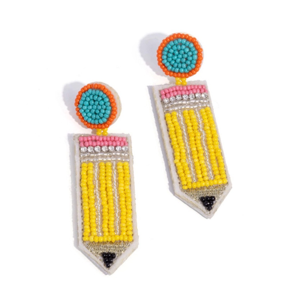 Paparazzi Vibrant Beaded Pencil Earrings
